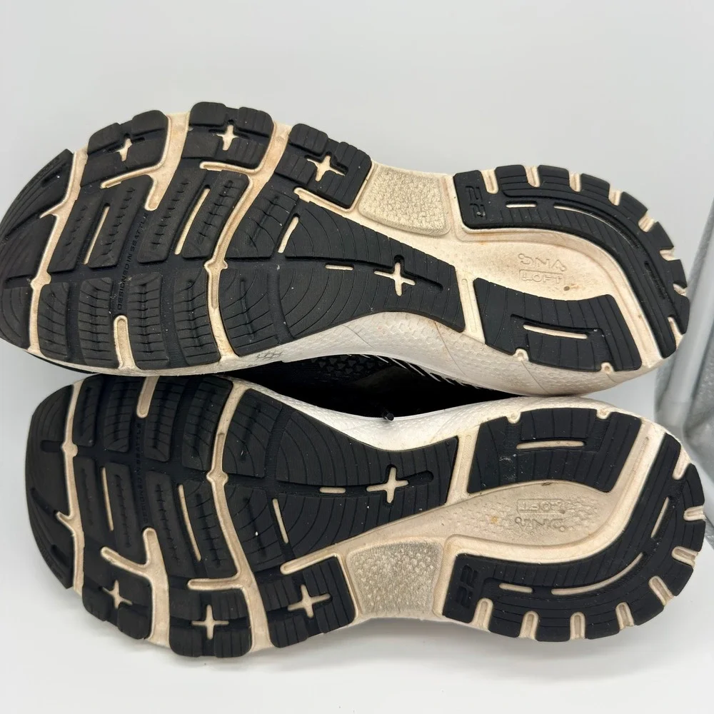 Brooks Adrenaline GTS 22 Running Shoes Men 10.5‎ Wide Black Silver 1103662E043
